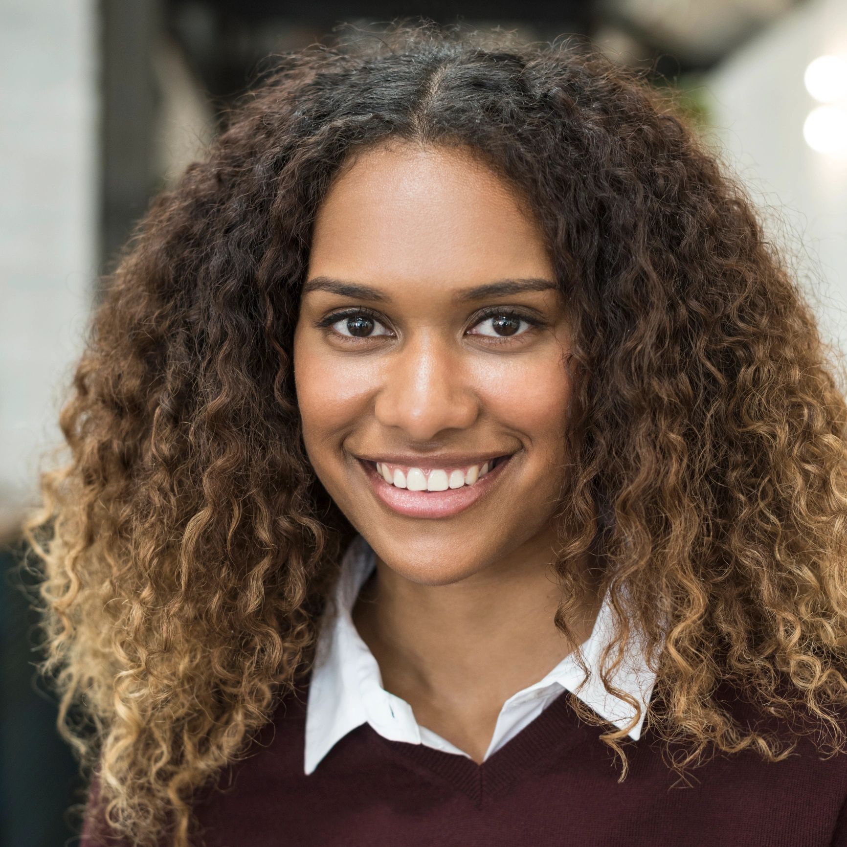 Portrait of a smiling student
